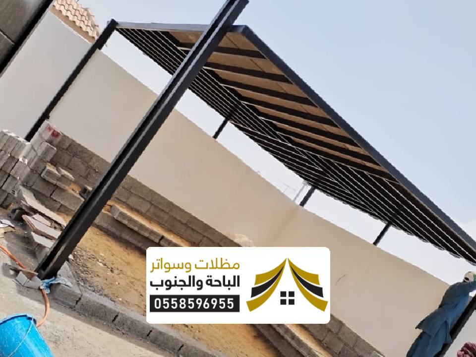 تركيب مظلات خارجية خشبي في قلوة