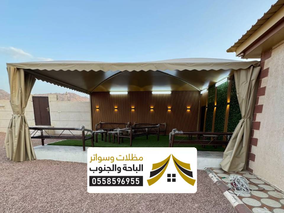 تصاميم مظلات جلسات منازل جدة